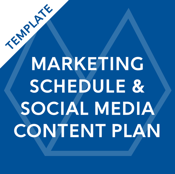 Marketing Schedule & Social Media Content Calendar