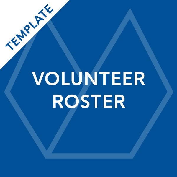 Volunteer Roster Template